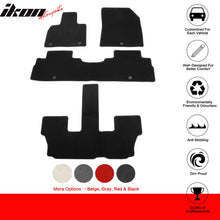 Load image into Gallery viewer, 2020-2025 Hyundai Palisade 7/8-Seat Black Front Rear Floor Mats Nylon