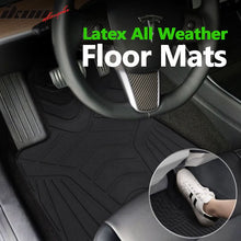 Load image into Gallery viewer, 2017-2023 Tesla Model 3 Heavy Duty Latex Floor Mats 3PC Set