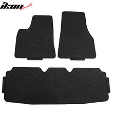Load image into Gallery viewer, 2012-2019 Tesla Model S Latex Floor Mats All Weather Carpet Black