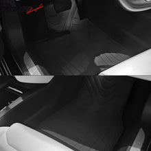 Load image into Gallery viewer, 2012-2019 Tesla Model S Latex Floor Mats All Weather Carpet Black