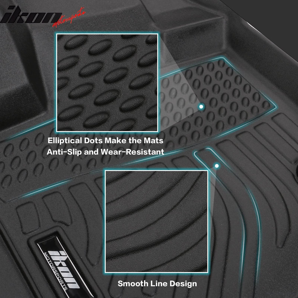 2009-2014 Ford F-150 Super Crew Cab 3D Floor Mats Heavy Duty Liner TPE