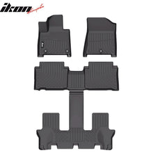 Load image into Gallery viewer, 2024-2025 Hyundai Santa Fe Hybrid 3D Floor Mats All Weather Carpet TPE