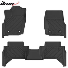 Load image into Gallery viewer, 2024-2025 Toyota Tacoma Crew Cab 3D Floor Mats All Weather Carpets TPE