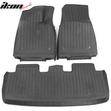 Load image into Gallery viewer, Car Floor Mat for 2020-24 Tesla Model Y 3D Black Carpets Injection TPE