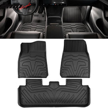 Load image into Gallery viewer, 2020-2024 Tesla Model Y Floor Mats 3D TPE All Weather 3PC Set Carpets