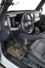 Load image into Gallery viewer, 2021-2025 Ford Bronco 4DR Floor Mats TPE Carpets Black w/ Camouflage