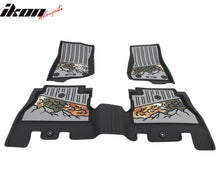 Load image into Gallery viewer, 2018-2025 Jeep Wrangler JL Unlimited 4Dr Floor Mats Black Gray TPE