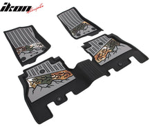 Load image into Gallery viewer, 2018-2025 Jeep Wrangler JL Unlimited 4Dr Floor Mats Black Gray TPE