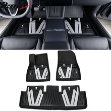Load image into Gallery viewer, 2024-2025 Tesla Model 3 3D Floor Mats Liner Black&amp; Gray TPE Injection