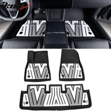 Load image into Gallery viewer, 2024-2025 Tesla Model 3 3D Floor Mats Black Gray White TPE Injection