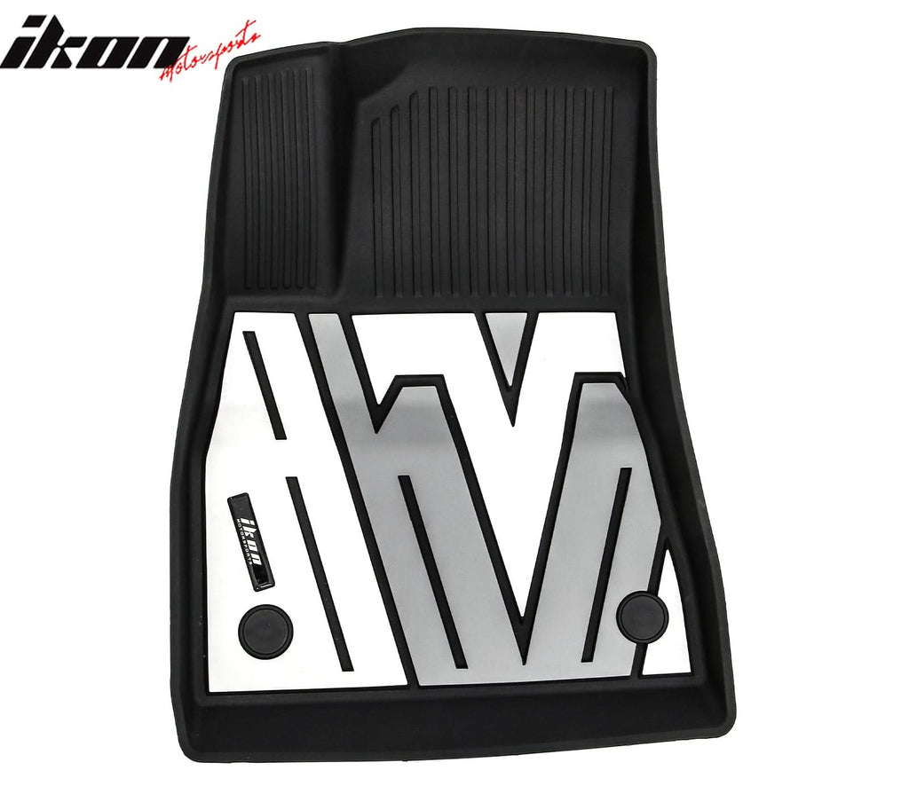 2024-2025 Tesla Model 3 3D Floor Mats Black Gray White TPE Injection