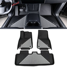 Load image into Gallery viewer, 2020-2024 Tesla Model Y 3D Floor Mats Liner Black&amp; Gray TPE Injection