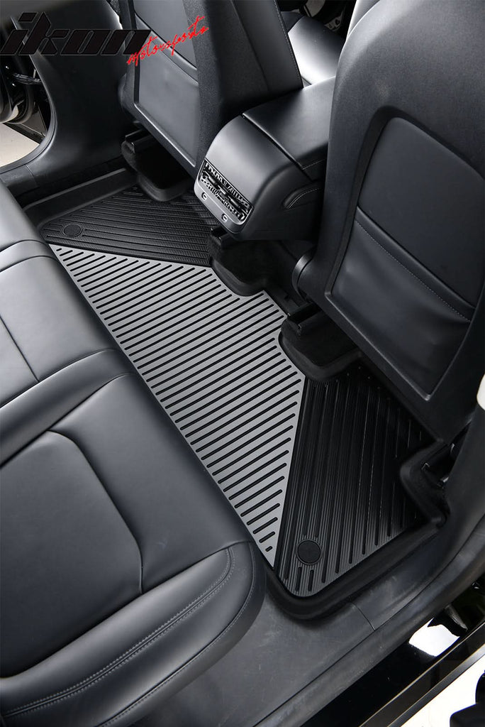 2020-2024 Tesla Model Y 3D Floor Mats Liner Black& Gray TPE Injection