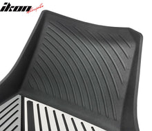 Load image into Gallery viewer, 2020-2024 Tesla Model Y 3D Floor Mats Black&amp; Gray&amp; White TPE Injection