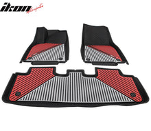 Load image into Gallery viewer, 2020-2024 Tesla Model Y 3D Floor Mats Black&amp; Gray&amp; Red TPE Injection