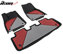 Load image into Gallery viewer, 2020-2024 Tesla Model Y 3D Floor Mats Black&amp; Gray&amp; Red TPE Injection
