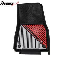 Load image into Gallery viewer, 2020-2024 Tesla Model Y 3D Floor Mats Black&amp; Gray&amp; Red TPE Injection