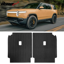 Load image into Gallery viewer, 2022-2024 Rivian R1S 2PCS Backrest Mats Rear Seat Back Cover Black TPE