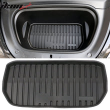 Load image into Gallery viewer, 2020-2024 Tesla Model Y Black Trunk Mats Cargo Liner Injection TPE