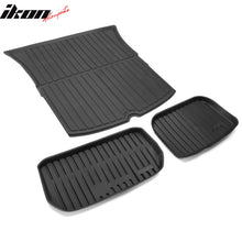 Load image into Gallery viewer, 2020-2024 Tesla Model Y Black Trunk Mats Cargo Liner Injection TPE