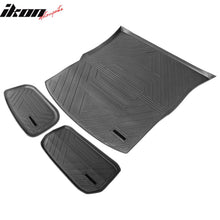 Load image into Gallery viewer, 2020-2024 Tesla Model Y Black Trunk Mats Cargo Liner Injection TPE
