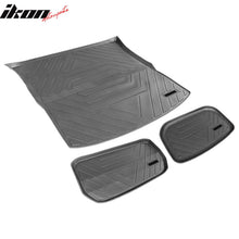Load image into Gallery viewer, 2020-2024 Tesla Model Y Black Trunk Mats Cargo Liner Injection TPE