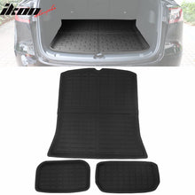 Load image into Gallery viewer, 2020-2024 Tesla Model Y Black 3D Molded Trunk Mats Cargo Liner TPE