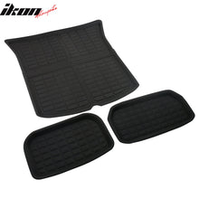 Load image into Gallery viewer, 2020-2024 Tesla Model Y Black 3D Molded Trunk Mats Cargo Liner TPE