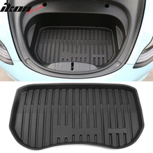 Load image into Gallery viewer, 2021-2023 Tesla Model 3 Black Trunk Mats Cargo Liner Injection TPE