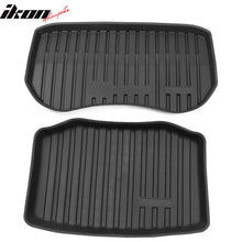Load image into Gallery viewer, 2021-2023 Tesla Model 3 Black Trunk Mats Cargo Liner Injection TPE
