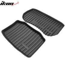 Load image into Gallery viewer, 2021-2023 Tesla Model 3 Black Trunk Mats Cargo Liner Injection TPE