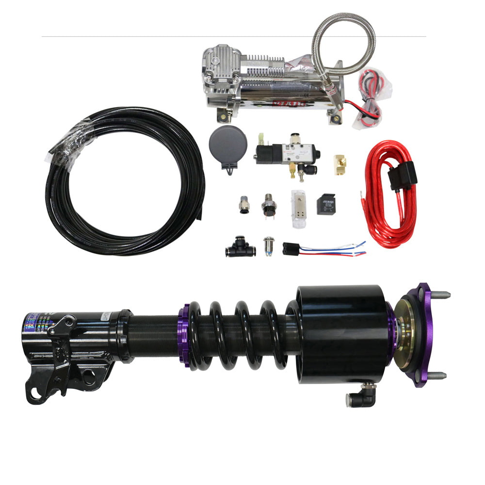 D2 Racing RS Coilovers w/ Front Air Cups + Gold Tankless Control System 04-16 Aston Martin DB9