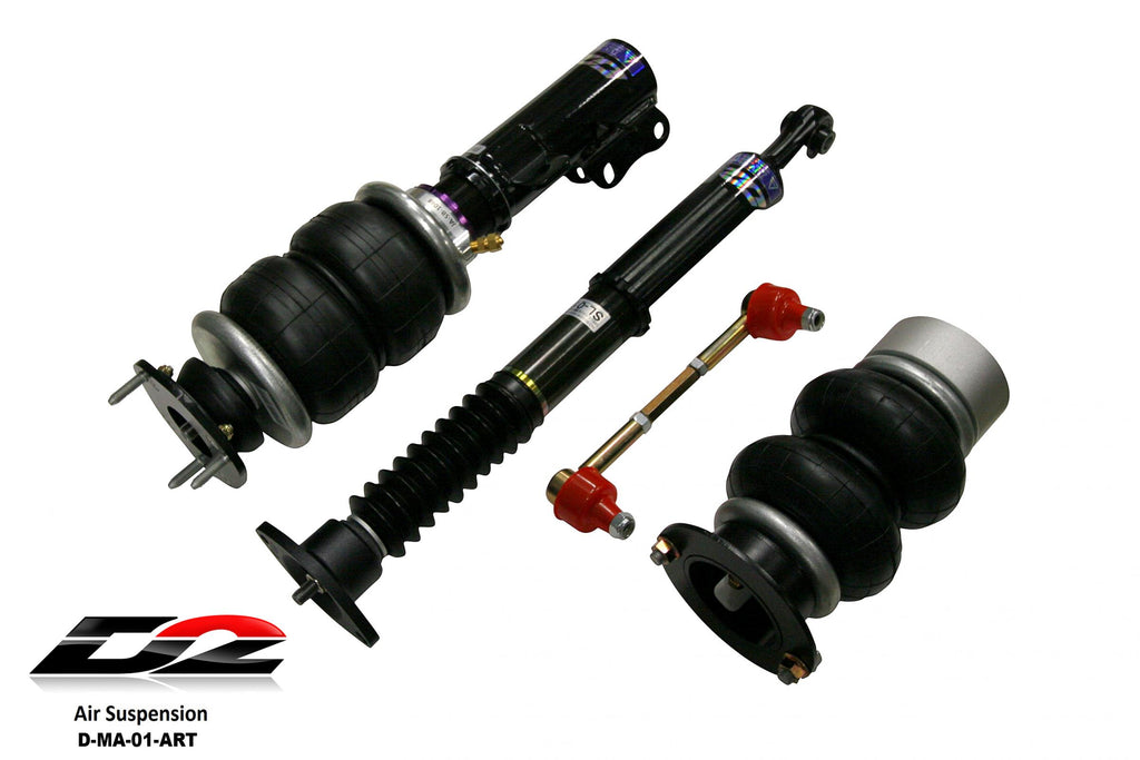 D2 Racing Air Struts w/ VERA Evo Bluetooth Management 11-14 Mazda 2 11+ Ford Fiesta FWD
