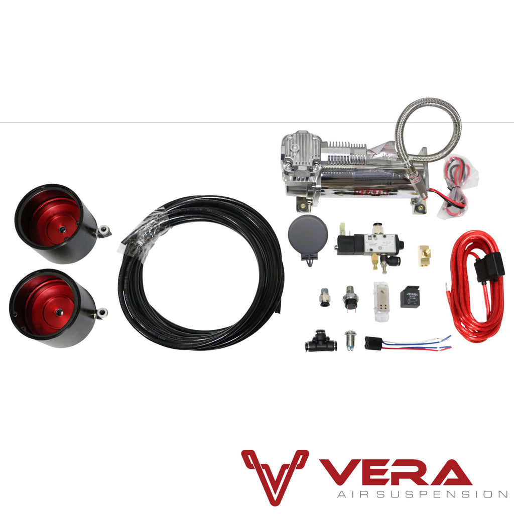 D2 Racing RS Coilovers w/ Front Air Cups + Gold Tankless Control System 00-07 Toyota MRS
