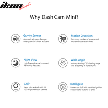 Load image into Gallery viewer, Dash Cam Mini A110 720P 120Â°Car Video Recorder Night Vision G-Sensor