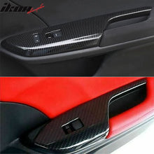 Load image into Gallery viewer, 2016-2021 Honda Civic Door Window Lift Switch Panel Trim Carbon Fiber