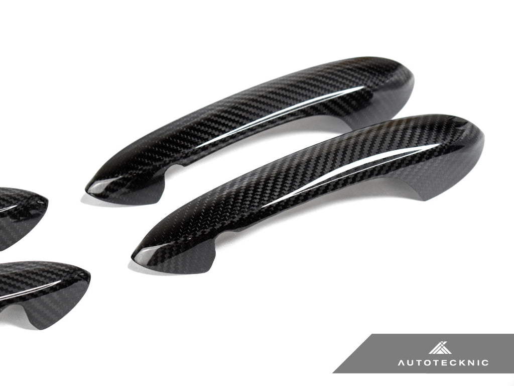 AutoTecknic Dry Carbon Door Handle Trim Set - G14 8-Series Convertible | G15 8-Series Coupe