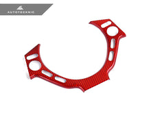 Load image into Gallery viewer, AutoTecknic Dry Carbon Fiber Steering Wheel Trim - Nissan R35 GTR