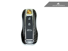 Load image into Gallery viewer, AutoTecknic Dry Carbon Key Remote Trim - Porsche Taycan | Panamera 17-Up | Cayenne 18-Up (G2)