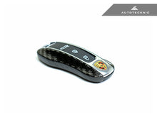 Load image into Gallery viewer, AutoTecknic Dry Carbon Key Remote Trim - Porsche Taycan | Panamera 17-Up | Cayenne 18-Up (G2)