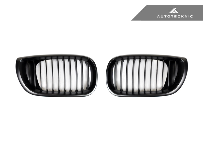 AutoTecknic Glazing Black Front Grille Set - E46 3-Series LCI Sedan 2002-2005