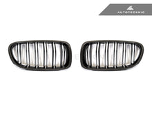 Load image into Gallery viewer, AutoTecknic Dual-Slats Carbon Fiber Front Grille Set - F10 5-Series | M5