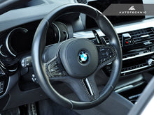 Load image into Gallery viewer, AutoTecknic Carbon Alcantara Steering Wheel Trim - G30 5-Series | G32 6-Series GT