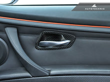 Load image into Gallery viewer, AutoTecknic Dry Carbon Interior Door Handle Trims - E92 3-Series &amp; M3 | E93 3-Series &amp; M3