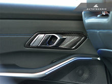 Load image into Gallery viewer, AutoTecknic Dry Carbon Interior Door Handle Trim Set - G80 M3