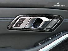 Load image into Gallery viewer, AutoTecknic Dry Carbon Interior Door Handle Trim Set - G80 M3