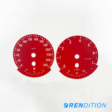 Load image into Gallery viewer, BMW E9X GAUGE FACE / GAUGE OVERLAY FOR 318, 320, 323, 325,328, 330, 335, M3