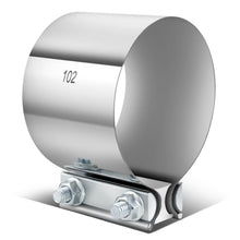 Load image into Gallery viewer, 4.0" Butt Joint Exhaust Band Clamp Muffler Coupler Stainless Steel