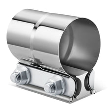 Load image into Gallery viewer, 2.25" Lap Joint Exhaust Band Clamp Muffler Sleeve Coupler Stainless Steel