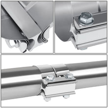 Load image into Gallery viewer, 2.5" Lap Joint Exhaust Band Clamp Muffler Sleeve Coupler Stainless Steel